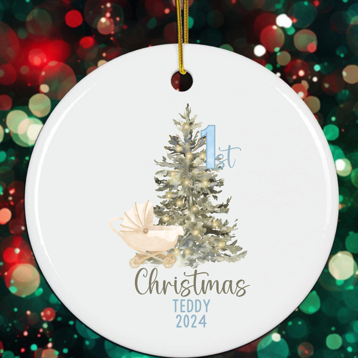 Personalized 1st Christmas Ornament