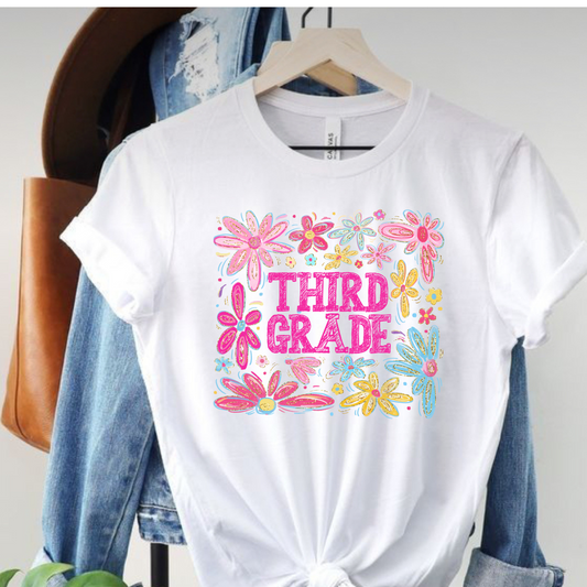 Bright Floral Grade tee