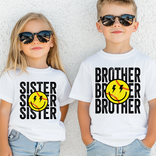 Kids - Softball Sister / Brother Tee