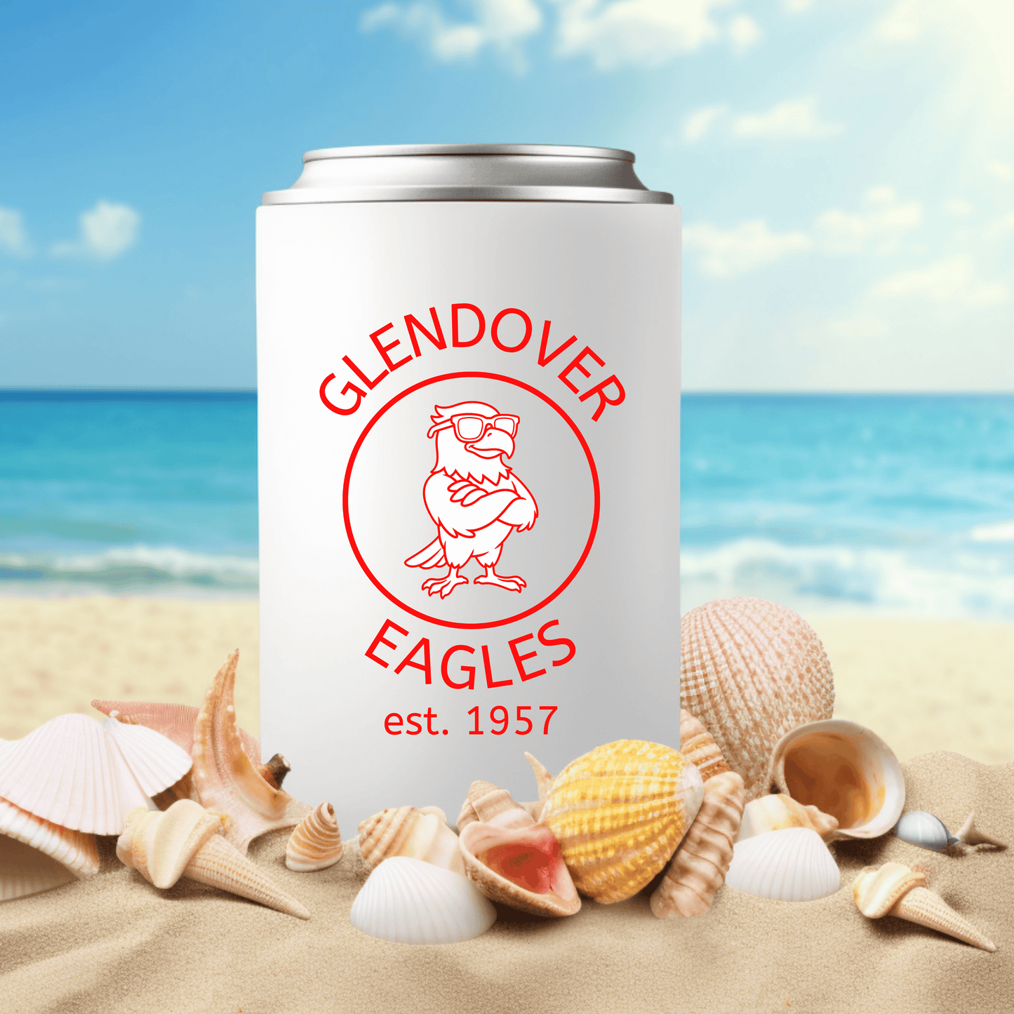 Glendover 70th Anniversary Soda Koozie