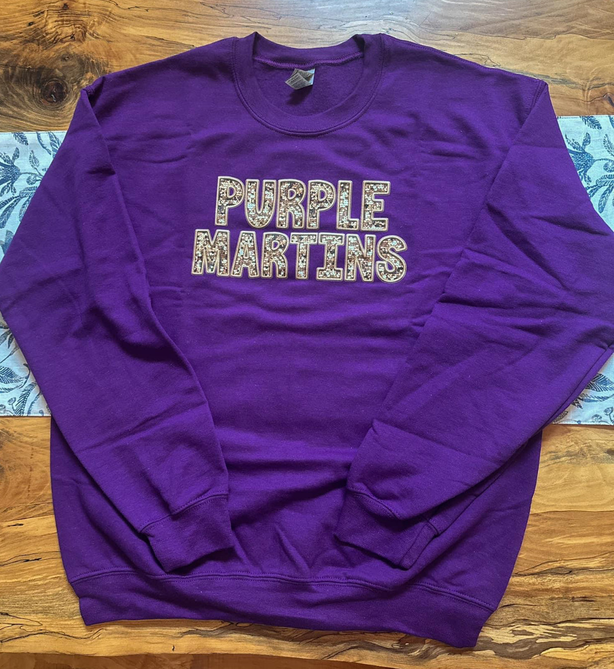 Faux Sequin Purple Martins