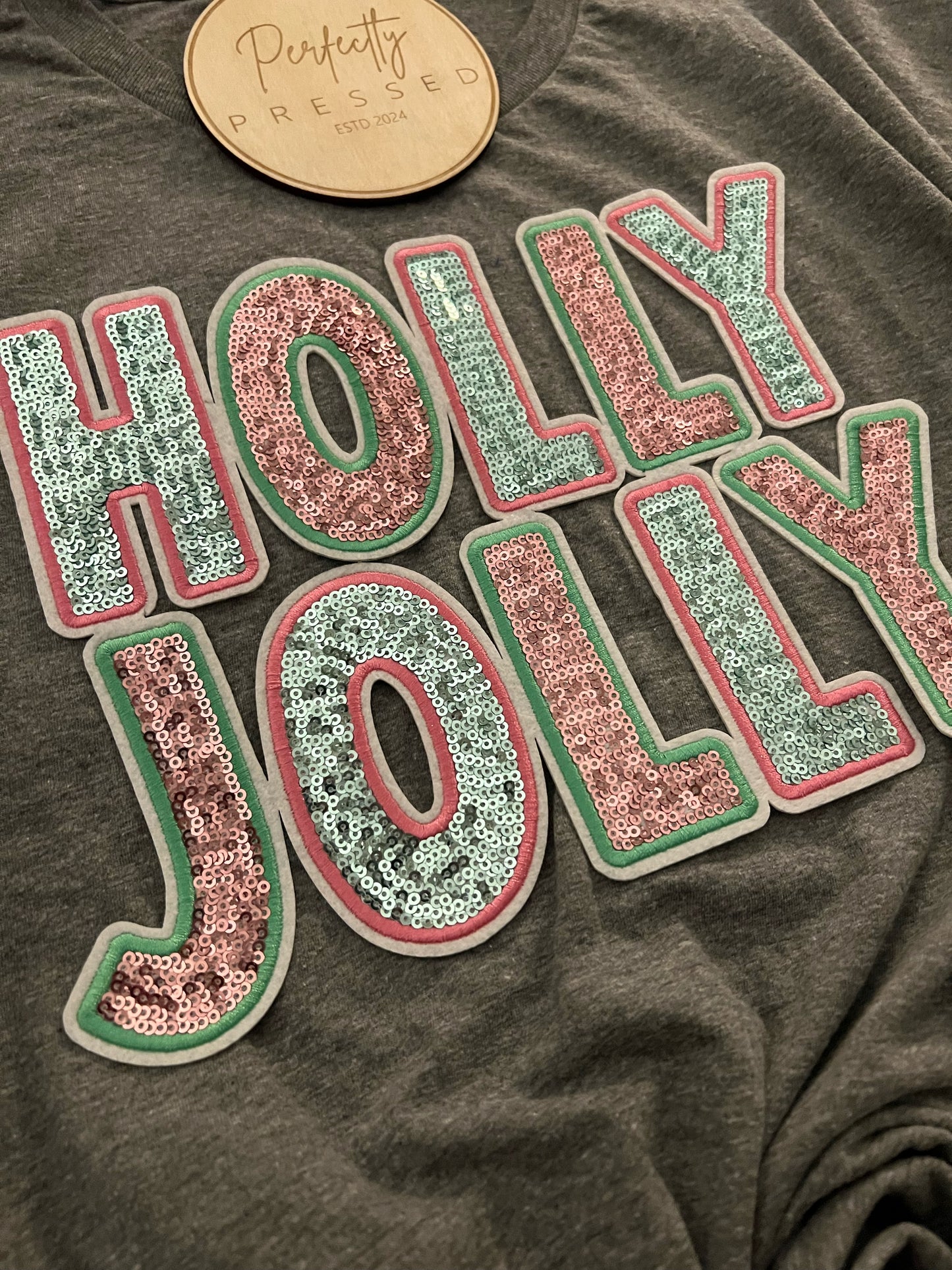 Holly Jolly Sequin Patch