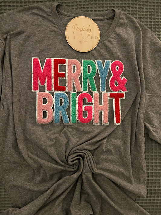 Merry & Bright Chenille Patch